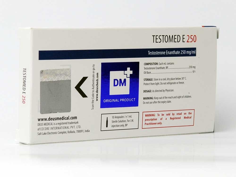 Testomed E 250mg – Testosterone Enanthate – Deus Medical - Image 2